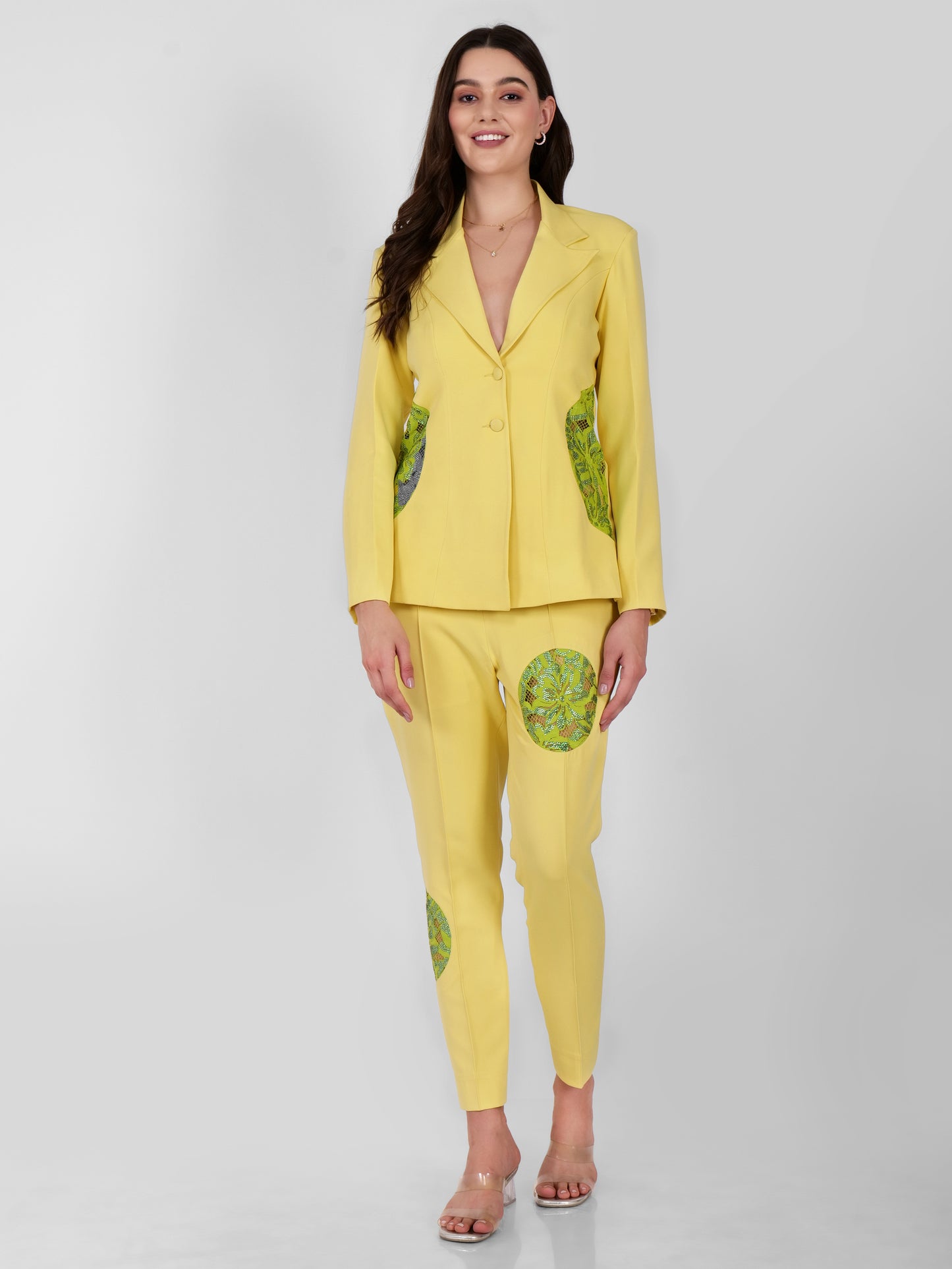 Yellow Sunshine Swaroski Suit