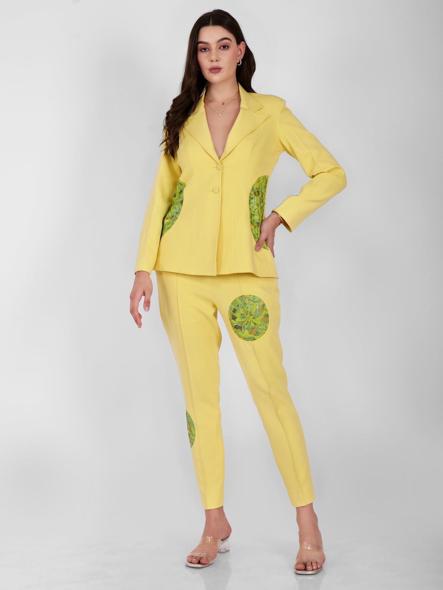 Yellow Sunshine Swaroski Suit