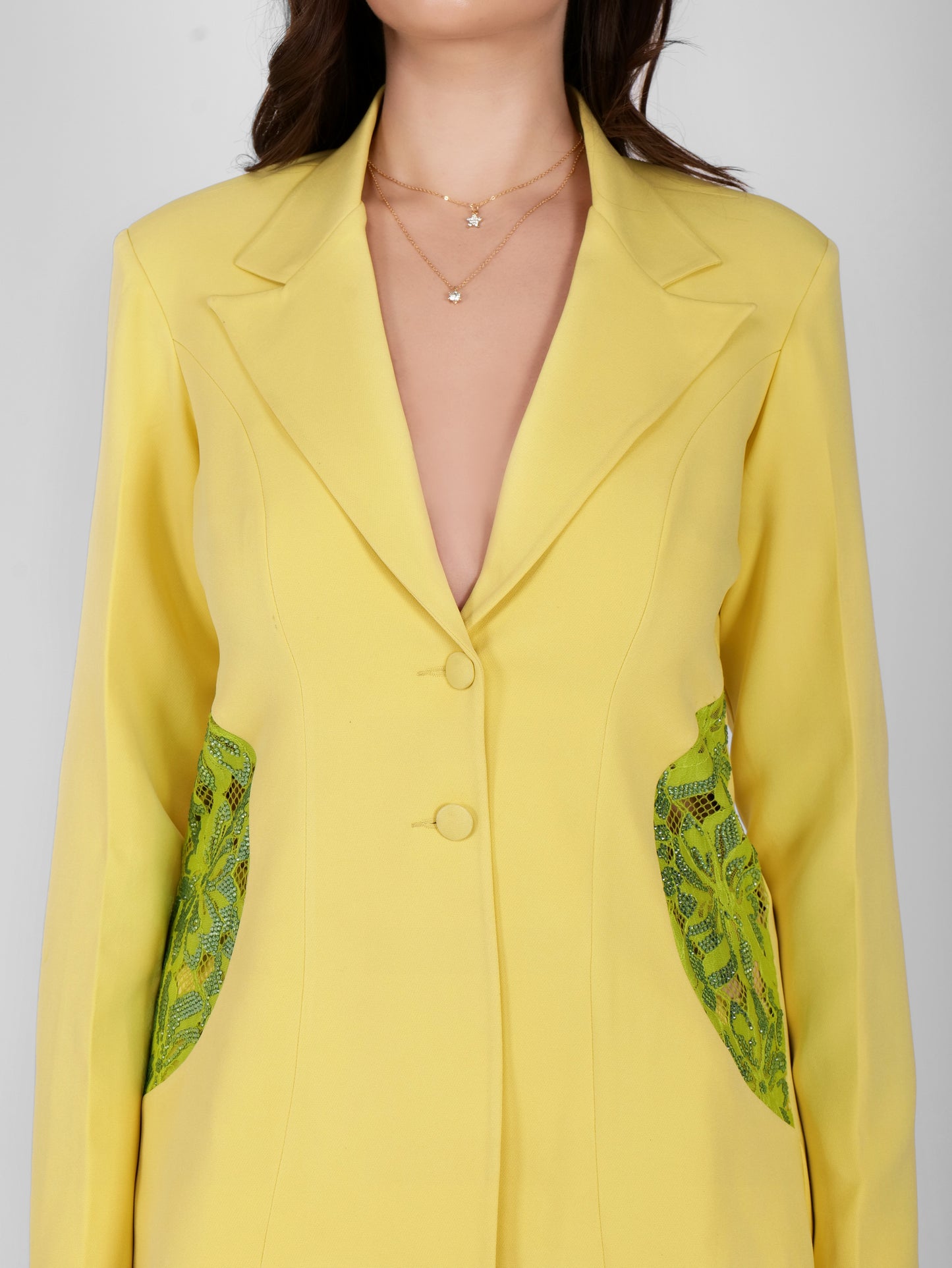 Yellow Sunshine Swaroski Suit