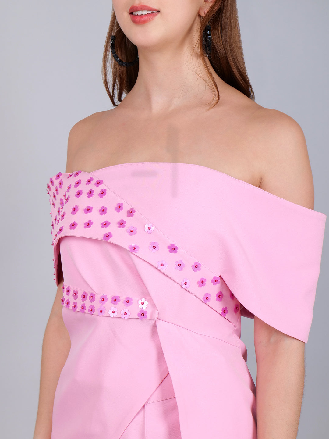 The Pink Embroided Suit Set for the Modern Muse